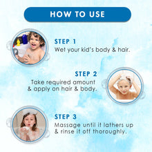 Load image into Gallery viewer, WOW Skin Science Kids Tip to Toe Wash - Shampoo - Conditioner - Body Wash - No Parabens, Sulphate, Silicones, Mineral Oil or Color - Peach - 300 ml
