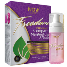 Load image into Gallery viewer, WOW Skin Science Freedom Reusable Menstrual Cup and Wash Post Childbirth - Large (Above 30 Years)