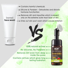 Load image into Gallery viewer, WOW Skin Science Apple Cider Vinegar Foaming Face Wash - No Parabens, Sulphate & Silicones (with built-in brush)