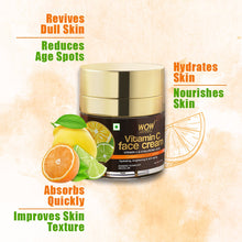 Load image into Gallery viewer, WOW Skin Science Vitamin C Face Cream - Oil Free, Quick Absorbing - For All Skin Types - No Parabens, Silicones, Color, Mineral Oil & Synthetic Fragrance - 50 ml