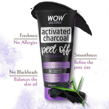 Load image into Gallery viewer, WOW Skin Science Activated Charcoal Face Mask - Peel Off - No Parabens & Mineral Oils - 100 ml