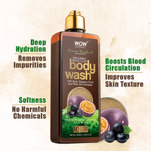 Load image into Gallery viewer, WOW Skin Science Amazon Rainforest Collection - Volcanic Gold Clay Shower Gel (With Acai, Passion Fruit and Rice Oil Complex) - No Parabens, Sulphate, Silicones and Color - 250 ml