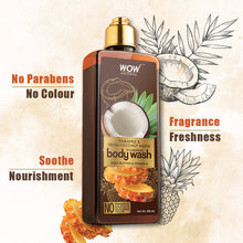 Load image into Gallery viewer, WOW Skin Science Pineapple & Fresh Coconut Water Foaming Body Wash - No Parabens, Sulphate, Silicones & Color - 250 ml