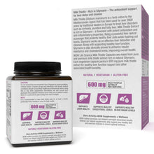 Load image into Gallery viewer, WOW Life Science Milk Thistle 600mg - 60 Vegetarian Capsules